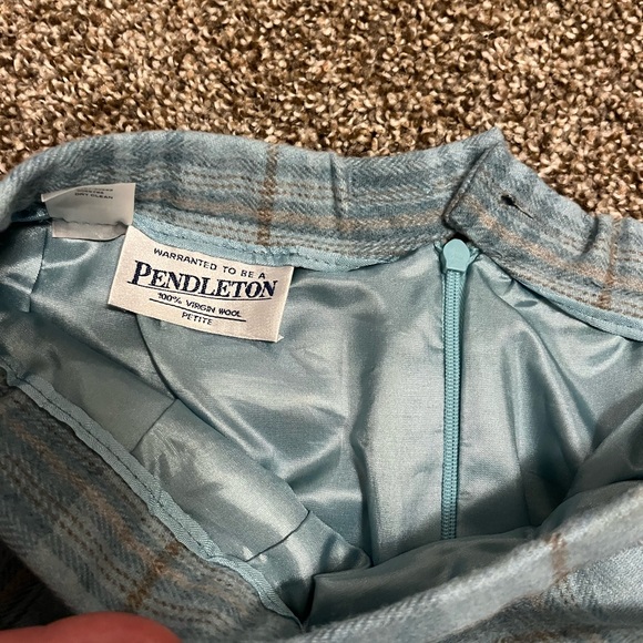 VINTAGE WOOL PENDLETON SKIRT - Picture 3 of 7
